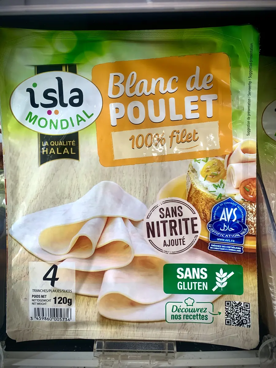 Blanc de poulet Isla Mondial certifié halal AVS